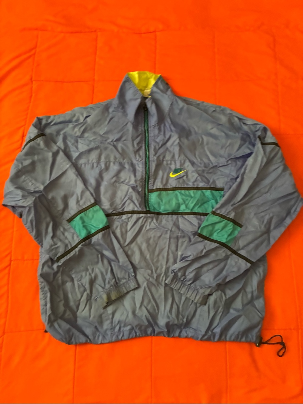 Vintage Jackets Mens Large Purple DHalf Zip Nike Windbreaker